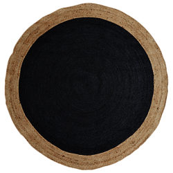 west elm Border Round Jute Rug